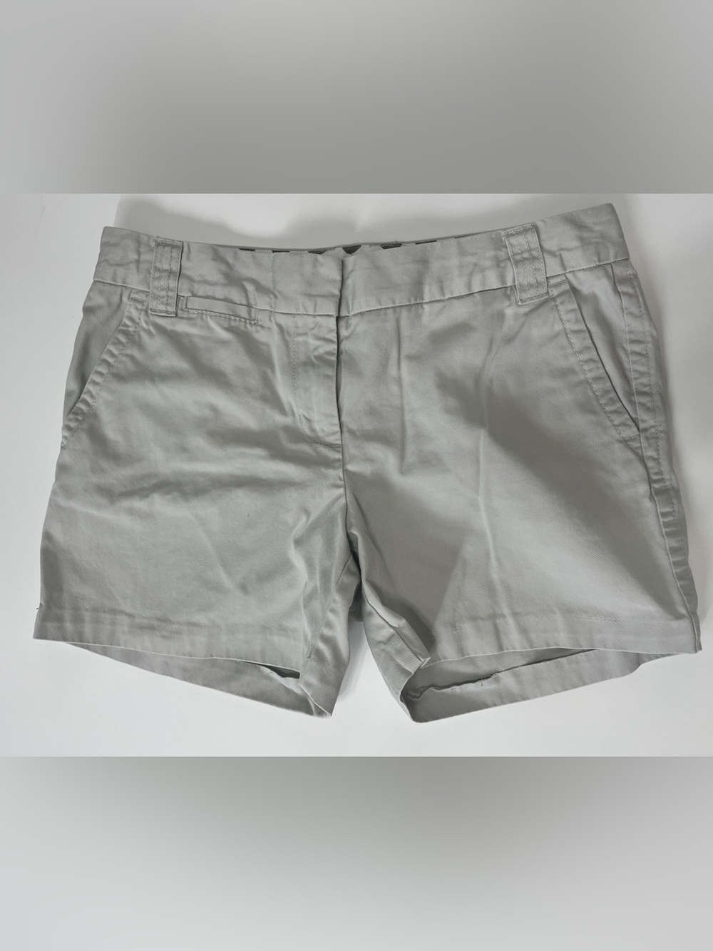 J Crew Chino Classic Twill City Fit Casual Khaki Shorts Size 6